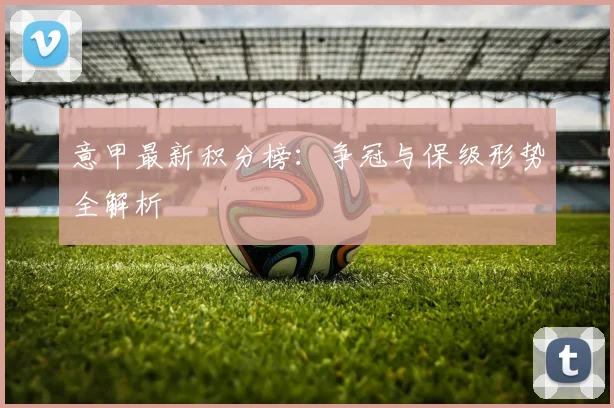 意甲最新积分榜：争冠与保级形势全解析